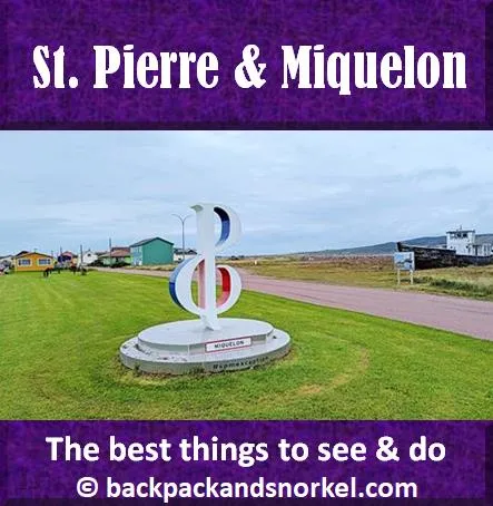 Backpack and Snorkel Travel Guide for St. Pierre and Miquelon - Newfoundland, St. Pierre and Miquelon Purple Travel Guide
