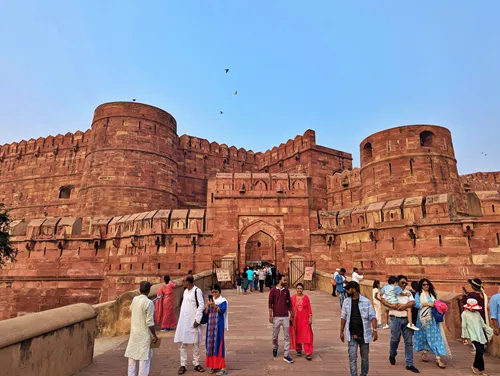 Agra Fort in Agra in India