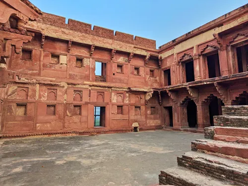 The Bengali Mahal at Agra Fort in Agra in India
