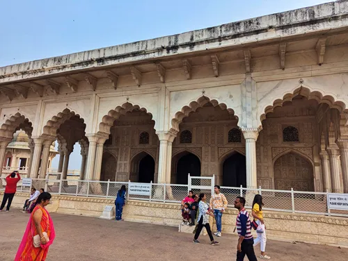 Diwan-i-Khas (Hall of Private Audience) at Agra Fort in Agra in India
