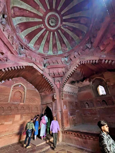 Jahangir Palace (Jahangiri Mahal) at Agra Fort in Agra in India