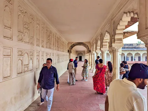 Machchi Bhawan (Fish Enclosure) at Agra Fort in Agra in India