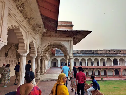 Machchi Bhawan (Fish Enclosure) at Agra Fort in Agra in India