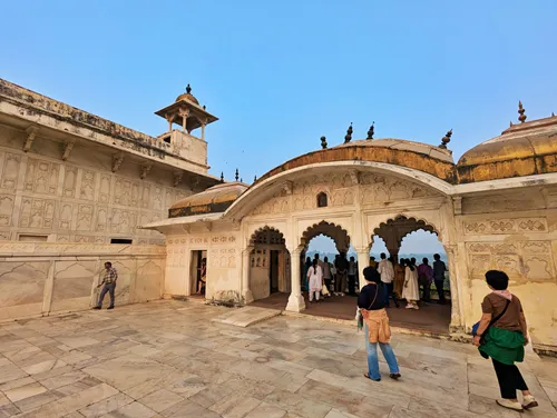 Roshnara Ara Pavilion at Agra Fort in Agra in India