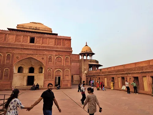 Shah Jahani Mahal at Agra Fort in Agra in India