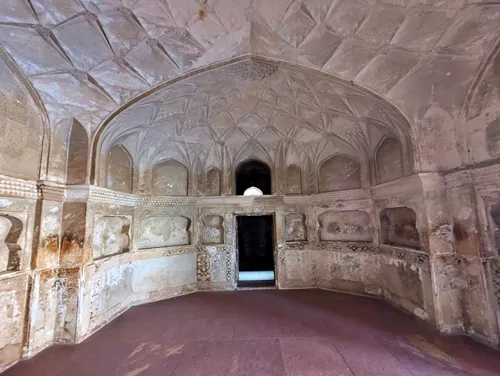 Shah Jahani Mahal at Agra Fort in Agra in India