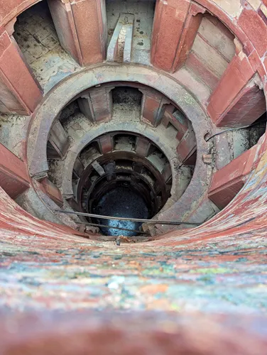 Step Well Akbari Mahal at Agra Fort in Agra in India