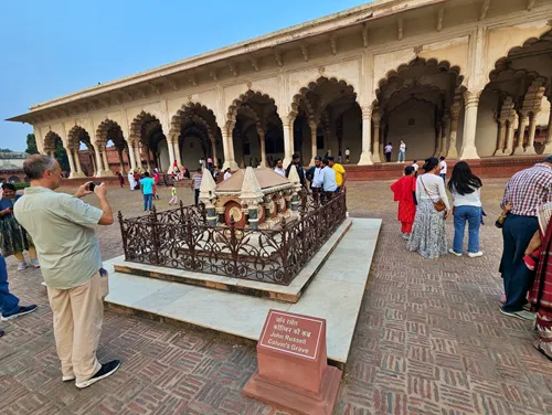 Tomb of John Russell Colvin at Agra Fort in Agra in India