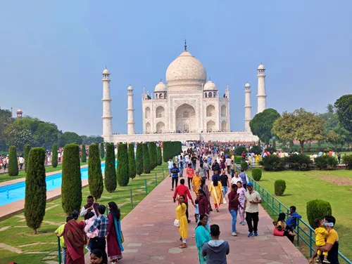 Taj Mahal in Agra in India