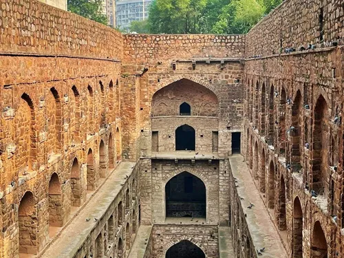 Agrasen ki Baoli Stepwell in Delhi in India