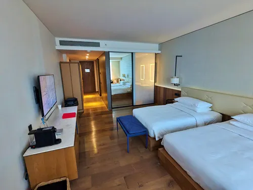 Bedroom at the Andaz Delhi in India