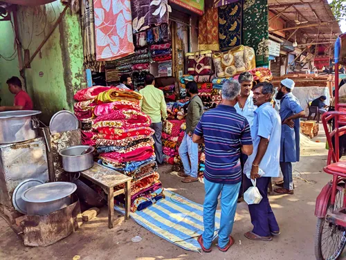 Chandni Chowk in Delhi in India