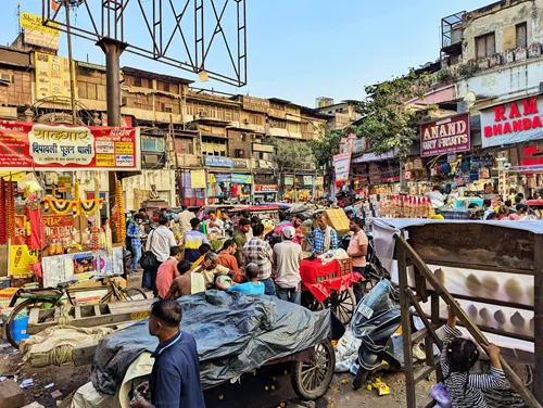 Fatehpuri Wholesale Market in Chandni Chowk in Delhi in India