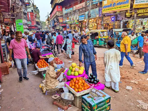 Fatehpuri Wholesale Market in Chandni Chowk in Delhi in India