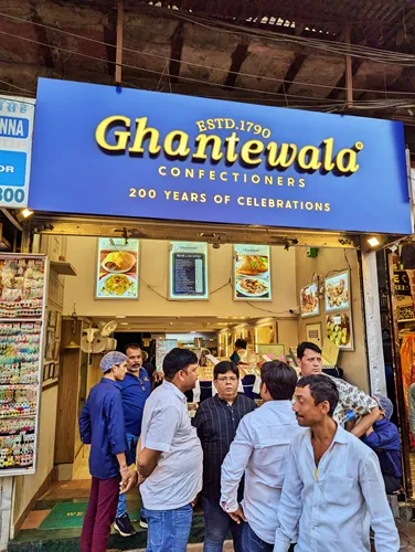 Ghantewala Confectioners in Chandni Chowk in Delhi in India