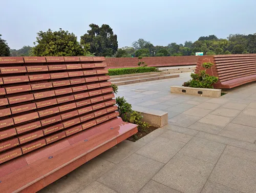 National War Memorial (Rashtriya Samar Smarak) near India Gate in Delhi in India