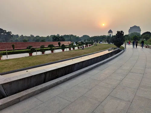 National War Memorial (Rashtriya Samar Smarak) near India Gate in Delhi in India