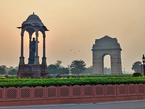 Netaji Subhas Chandra Bose Canopy near India Gate in Delhi in India