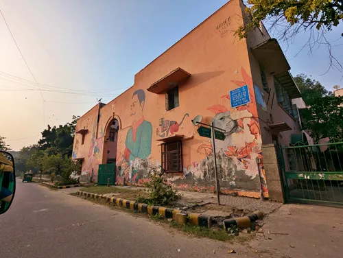 Balance in Mind and in Spirit Mural at Lodhi Art District in Delhi in India