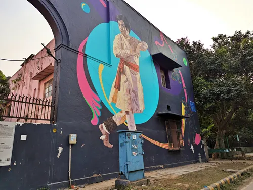 Dancing with the Stars Mural at Lodhi Art District in Delhi in India