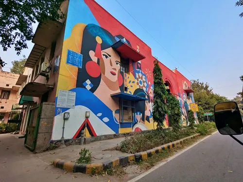 Shakti Mural at Lodhi Art District in Delhi in India