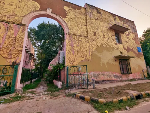 Vishvaroopa Mural at Lodhi Art District in Delhi in India