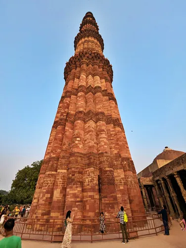 Qutub Minar in Delhi in India