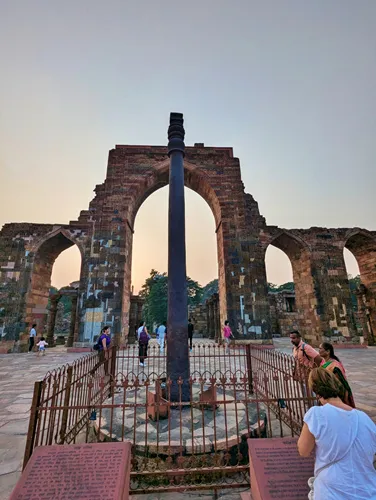 Iron Pillar in Qutub Minar in India