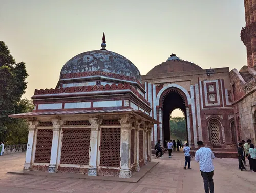 Tomb of Imam Zamin at Qutub Minar in Delhi in India