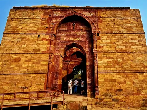 Tomb of Sultan Shamsuddin Iltutmish at Qutub Minar in Delhi in India