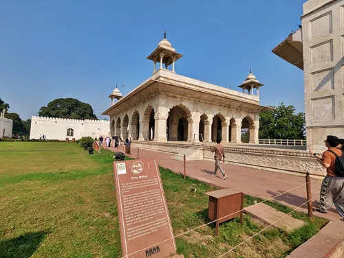 Diwan-i-Khas (Hall of Private Audience) in the Red Fort (Lal Qila) in Delhi in India