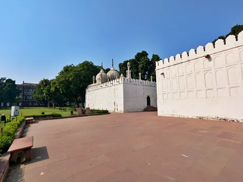 The Hammams (Royal Baths) in the Red Fort (Lal Qila) in Delhi in India