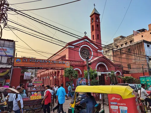 St. Stephen's Church (C.N.I.) in Chandni Chowk in Delhi in India
