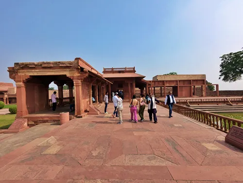 Turkish Sultana's Palace at Fatehpur Sikri Fort in India