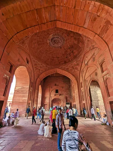 Buland Darwaza (The Magnificent Gate) at Jama Masjid at Fatehpur Sikri Fort in India