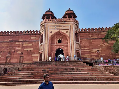 North Gate at Jama Masjid at Fatehpur Sikri in India
