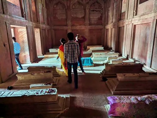 Royal Cemetery with Tomb of Islam Khan at Jama Masjid at Fatehpur Sikri Fort in India