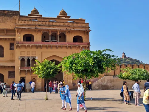 Chand Pol (Moon Gate) in Amber Palace in Jaipur in India