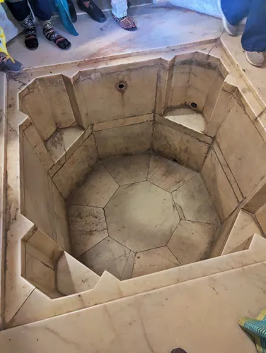 Hammam (Royal Bathhouse) in Amber Palace in Jaipur in India