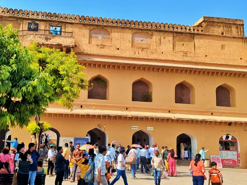 Ticket Office in Amber Palace in Jaipur in India