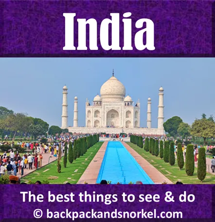 Backpack and Snorkel Travel Guide for India - India Purple Travel Guide