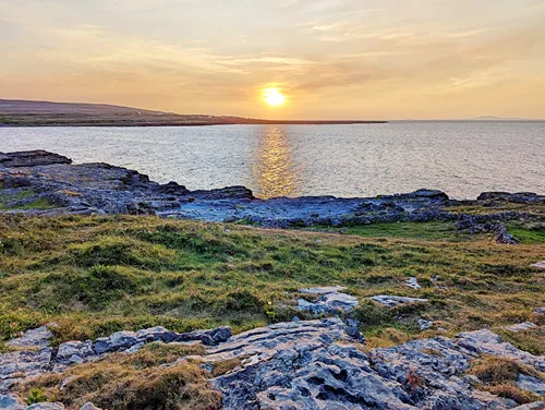 Sunset in Inis Mór  in Ireland