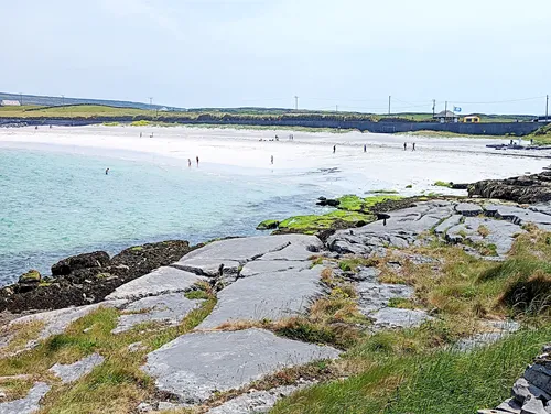 Kilmurvey Beach on Inis Mór in the Aran Islands in Ireland