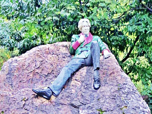 Oscar Wilde Memorial at Merrion Square Park in Ireland