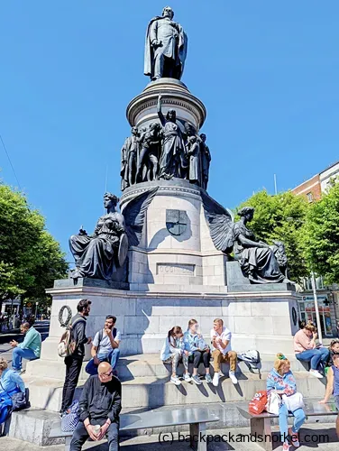 O'Connell Monument in Dublin in Ireland