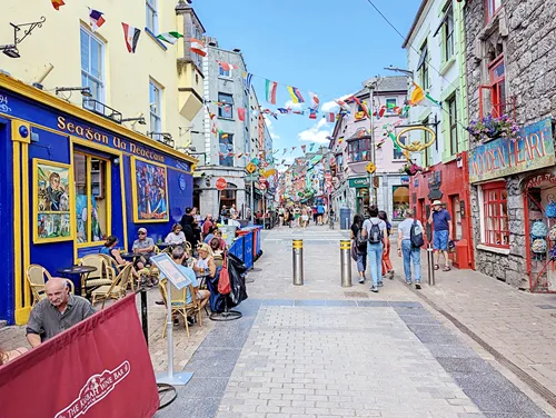 Quay Street in Galway in Ireland