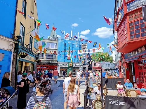 Quay Street in Galway in Ireland