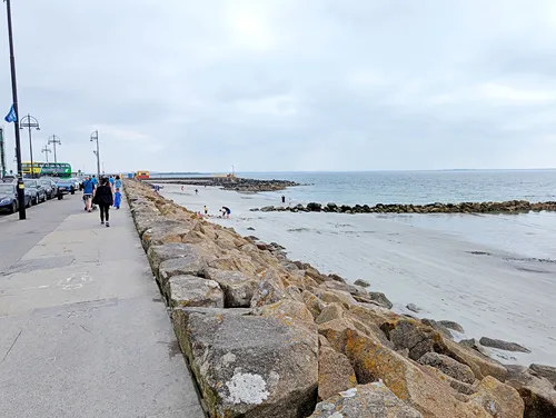 Galway Salthill Prom & Famine Ship Memorial in Ireland