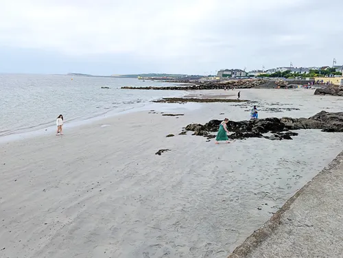 Galway Salthill Prom & Famine Ship Memorial in Ireland