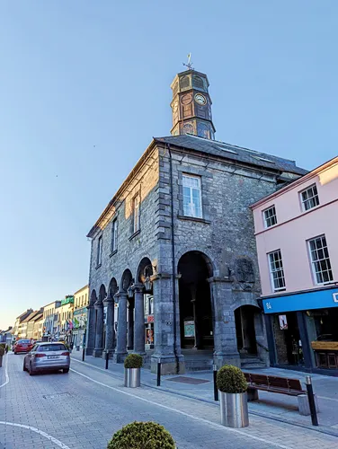 The Tholsel or City Hall in downtown Kilkenny in Ireland